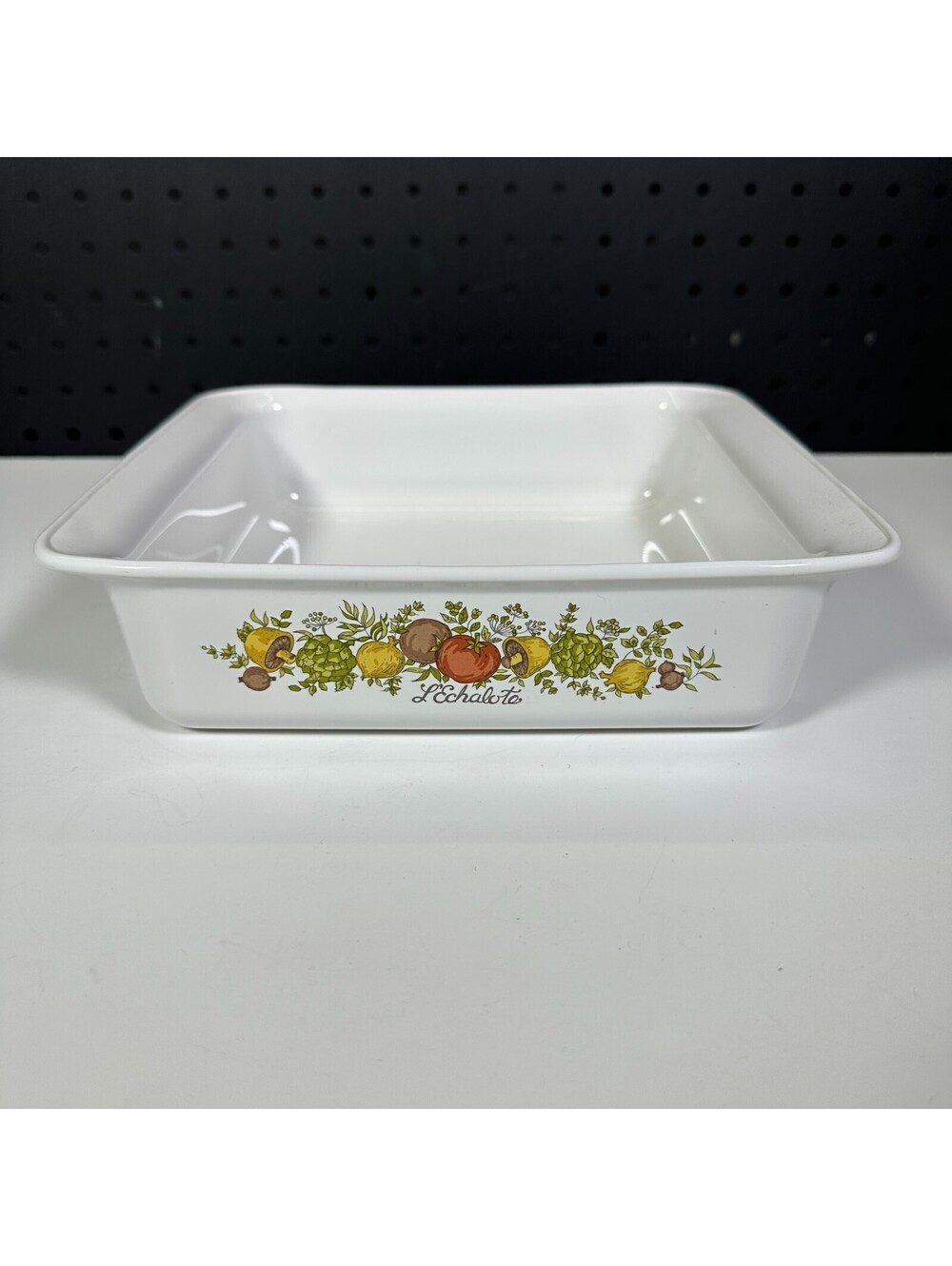 Corning Ware Spice Of Life L'Echalote P-322 Square Baking Dish No Lid